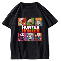mens tshirt unisex hunter x hunter harajuku cool japanese anime killua print short sleeve t shirt streetwear casual t shirts