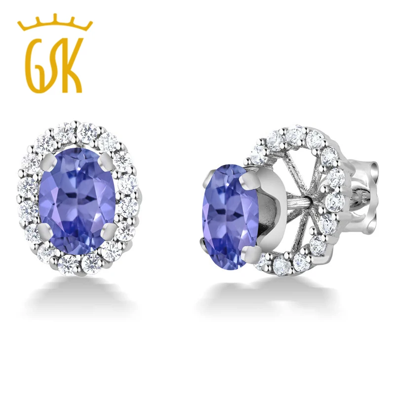 Женские серьги-гвоздики принцессы Дианы из стерлингового серебра 925 пробы с