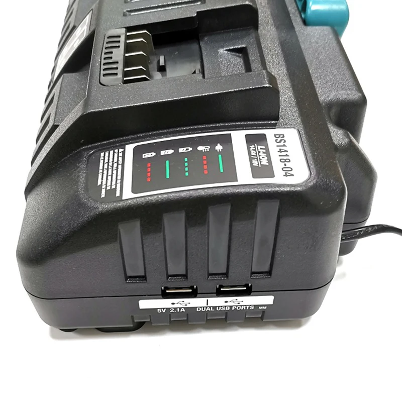GTF 4 розетки литий-ионная батарея зарядное устройство BS1418-04 3A Max для BOSCH 14 V 18V BAT609