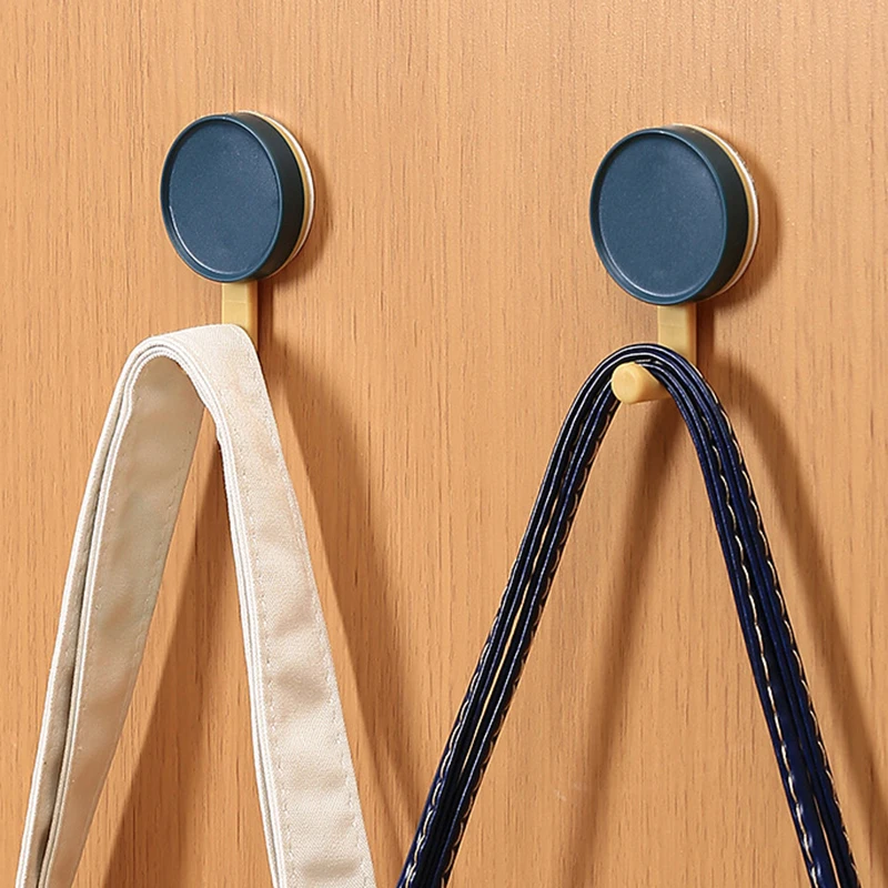 6 шт. прочные цветные круглые крепкие самоклеящиеся вешалки для дверей крючки