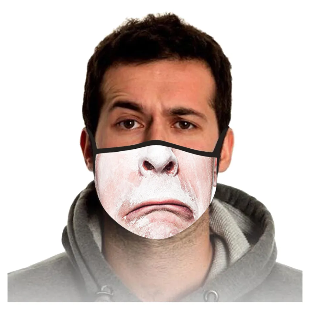 Забавные Маски стильная маска для улицы моющаяся безопасная многоразовая лица