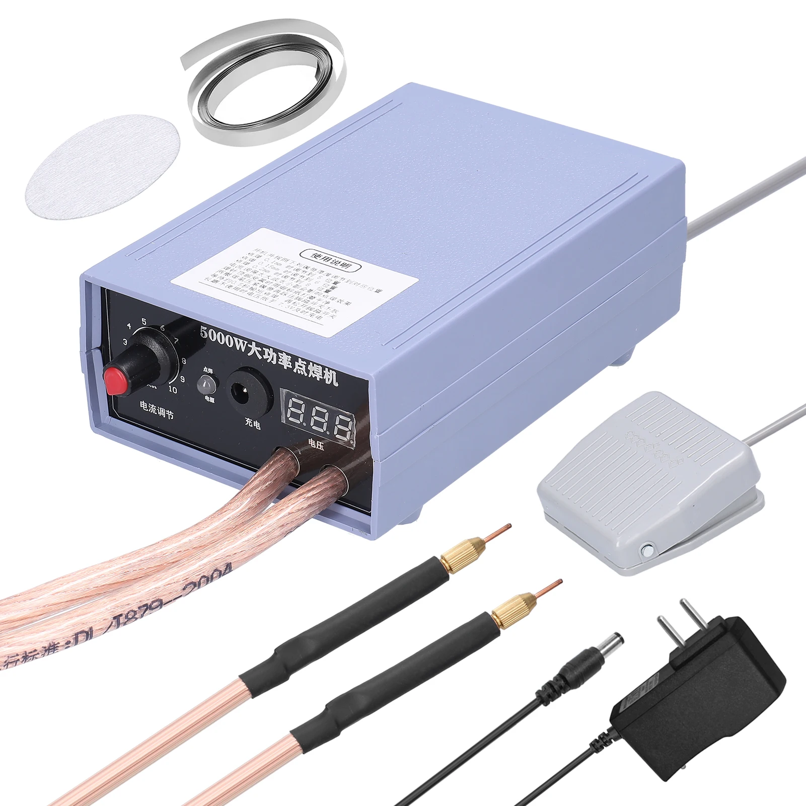 

0-800A Household Portable 18650 Battery Spot-welding Machine High Power Rechargeable Welding Device for 0.1-0.25mm Nickel Sheet