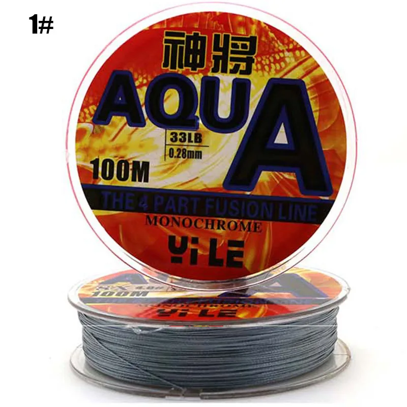 Новая плетеная рыболовная леска 4/8 нитей сверхпрочная 100 метра для морской