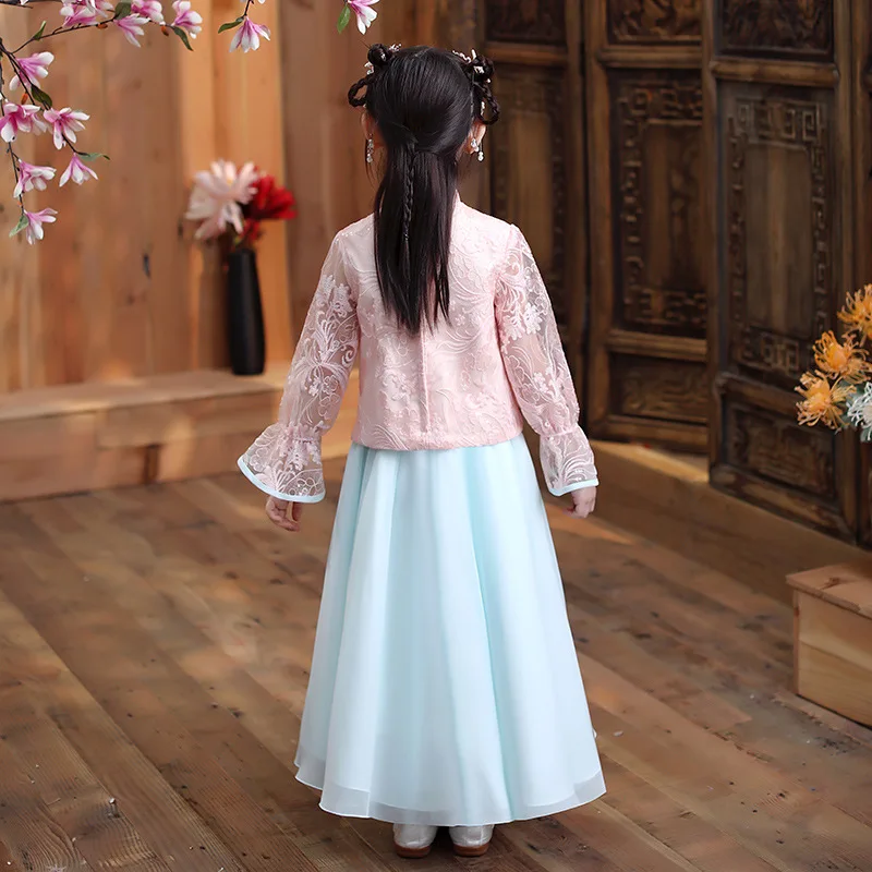 Girls Hanfu Super Fairy Dress For Children Little Girl Chinese Style Tang Baby Clothes Spring And Summer ханьфу |