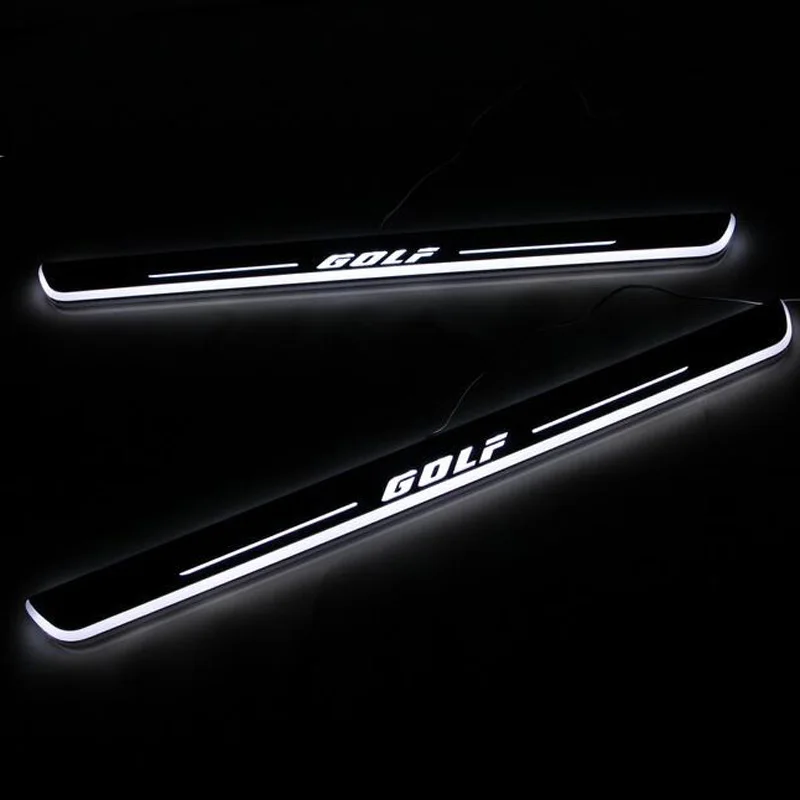 

LED Door Sill Lights For Volkswagen VW Golf 7 MK7 2014 - 2018 12V Pedal Board Pathway Welcome Car Scuff Plate Light