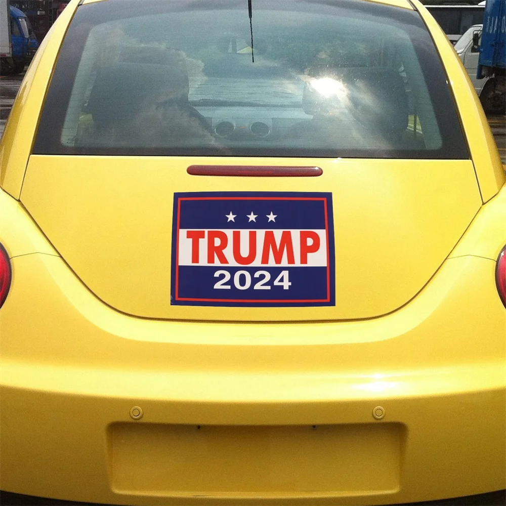Наклейки на автомобиль Трамп 2024 водонепроницаемые самоклеящиеся патриотические