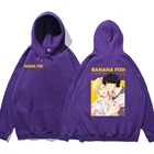 Толстовка мужская с двусторонним принтом, худи с круглым вырезом и карманами, худи в японском стиле, креативный пуловер, повседневная одежда