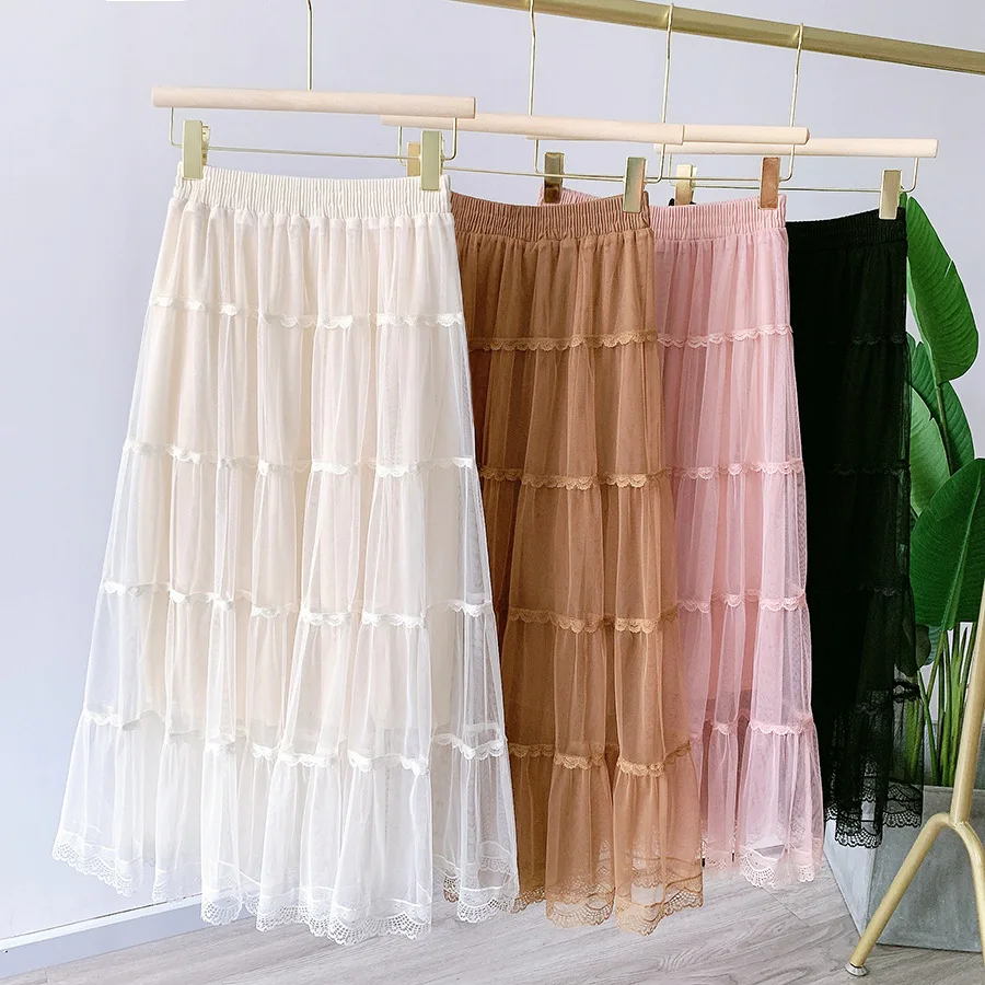 Женская юбка-макси с завышенной талией длинная Плиссированная юбка весна-лето 2022