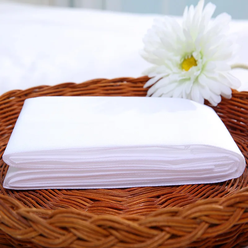 White Disposable Anti-dirty Bed Sheets Portable Travel Hotel on Business Bedsheet Waterproof Flat Sheet Cover 200*180cm | Дом и сад