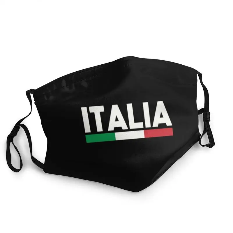 

Flag Of Italy Mouth Face Mask Men Women Dustproof Italian Patriotic Mask Protection Breathable Respirator Muffle