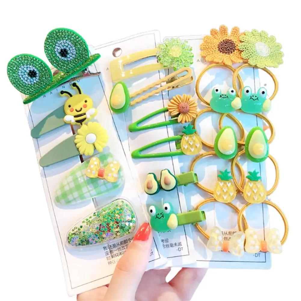 

1Set Girls Cute Hair Clip Rainbow Fruit Cartoon Hairpin Hair Bands Hair Accessories Princess Lovely Headwear Hairpin Headdress