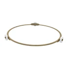 RD-02 Кольцо вращения тарелки Eurokitchen для СВЧ-печи, диаметр кольца 190 мм, диаметр ролика 14 мм