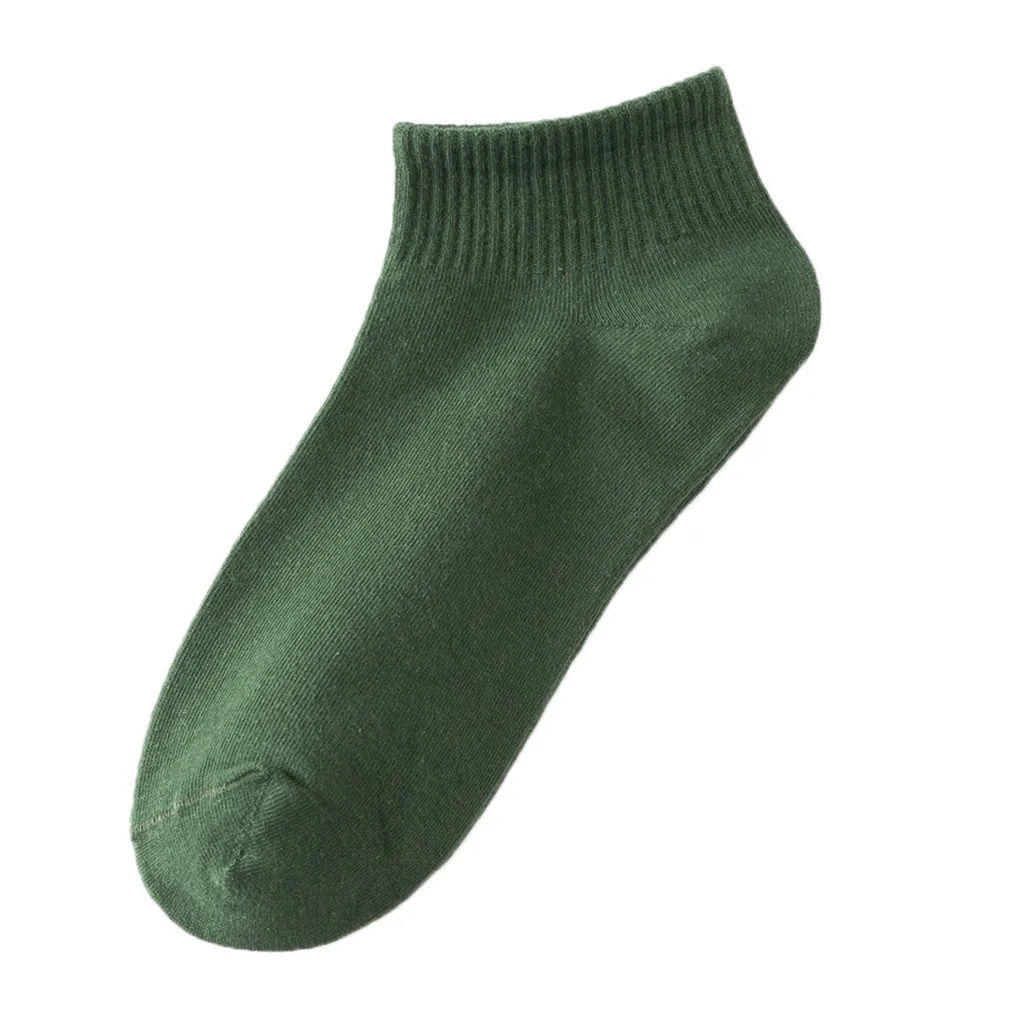 Женские повседневные хлопковые носки Ready Stock корейские однотонные короткие