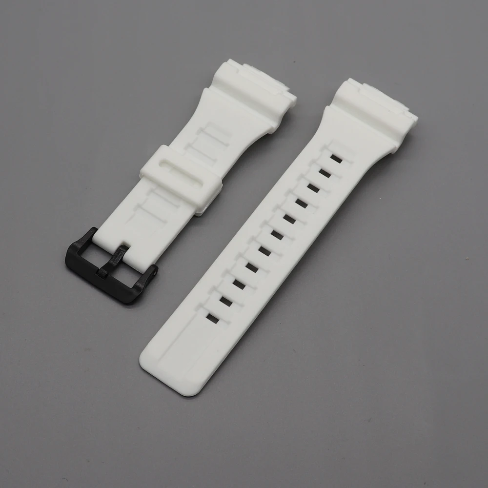 Resin Watchband 18mm AQ-S800 AQ-S810W W-735H 18mm Sport Watch Bracelet Durable Wrist Strap Silicone Belt images - 6
