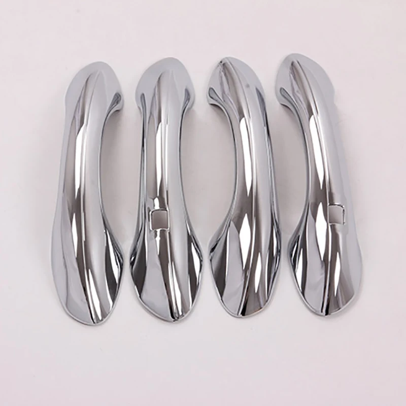 Автомобильная хромированная крышка для дверных ручек рамка наклейка с умным