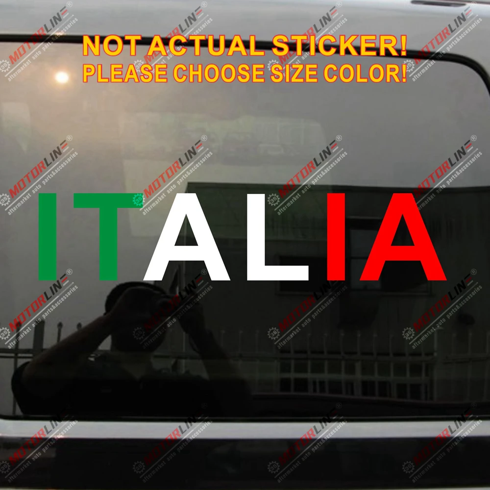 

Итальянская наклейка, итальянский флаг, автомобиль, Виниловая наклейка, высечка без фона