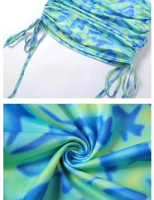 

New Sexy Bikini Set Women Bikini With Cover Up Skirt Swimsuit Swimwear Female Print Biquini Bathing Suits Summer Beach Wear