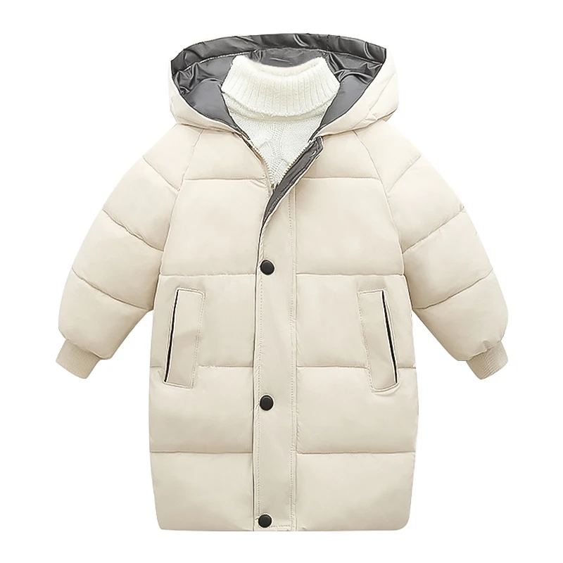 2021 new girls' winter warm coat and jacket children's quality solid color long sleeve wool 3-8 years old baby girl | Детская