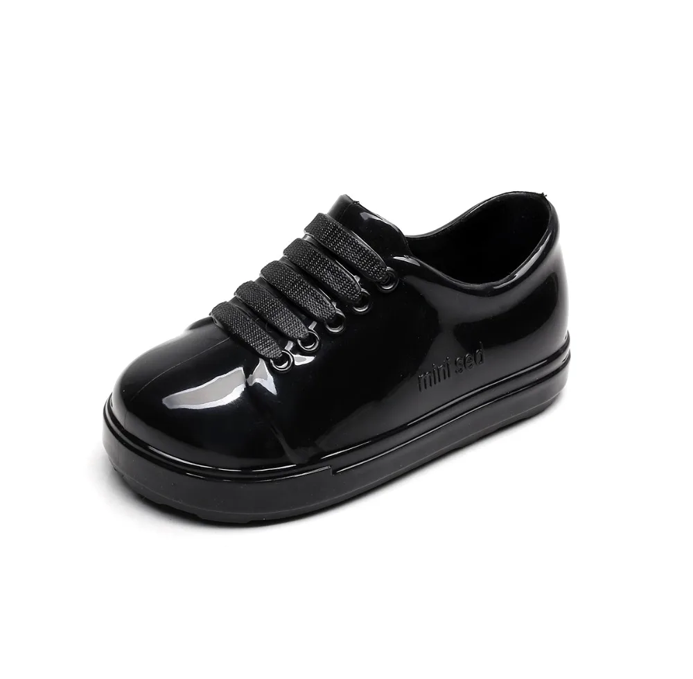 Mini Melissa/босоножки для девочек; Новинка; повседневные тонкие туфли с Микки-Маусом и бантом для девочек; прозрачная обувь ярких фруктов; водонепроницаемые прозрачные сандалии; обувь