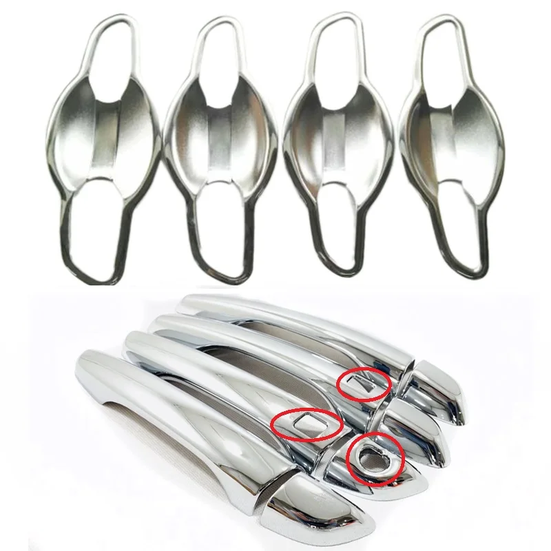 

Хромированная дверная ручка из АБС-пластика + Боковая дверная ручка, крышка чашки, Накладка для Hyundai Elantra Avante 2016 2017 2018, автостайлинг