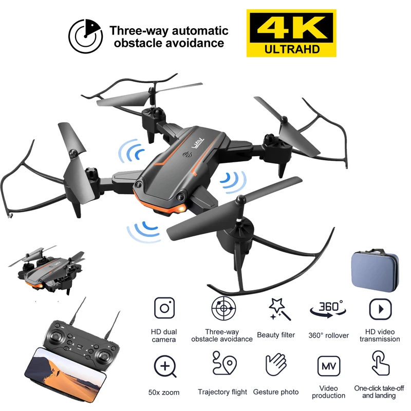 Профессиональный мини-Дрон 4K HD с камерой Wi-Fi FPV складной режим обхода препятствий