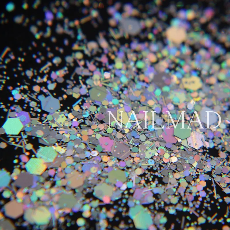 3 мл/коробка для дизайна ногтей блестки смешанные шестиугольные Акриловые