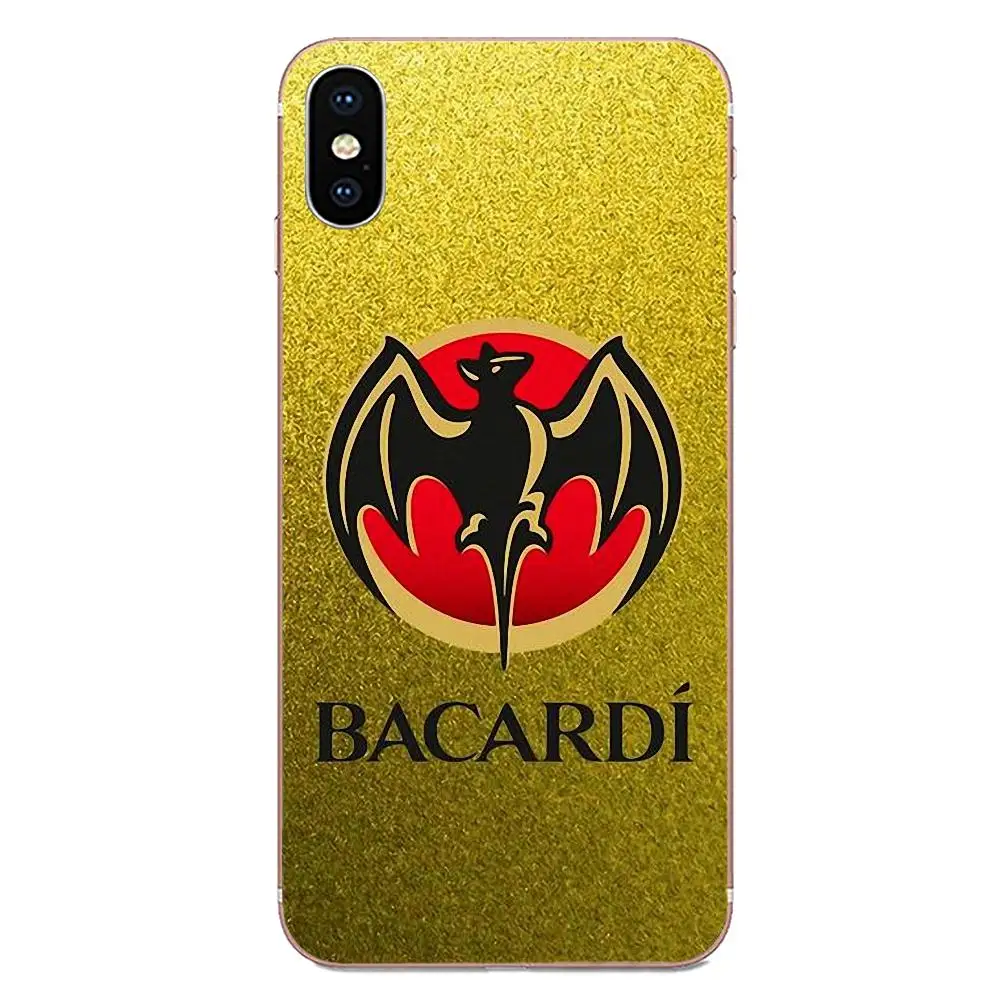 Transparent TPU Bag Case Bacardi Rum Vampire Bat Sticker Logo For Apple iPhone 4 4S 5 5C 5S SE 6 6S 7 8 11 Plus Pro X XS Max XR | Мобильные