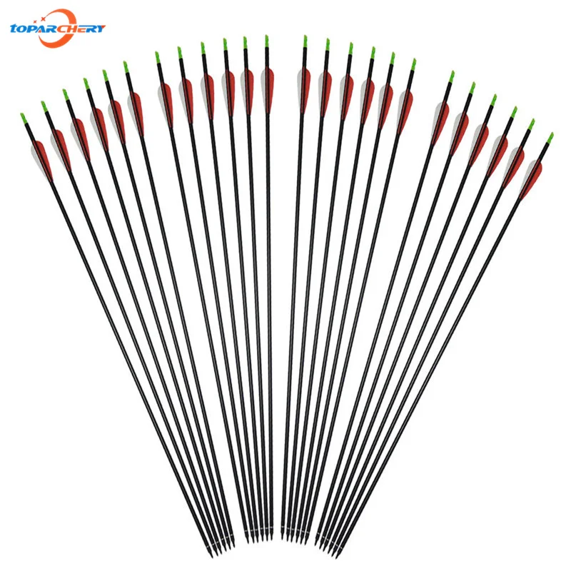 Стрелы из лука 30 дюймов со сменными наконечниками смешанные углеродные стрелы с