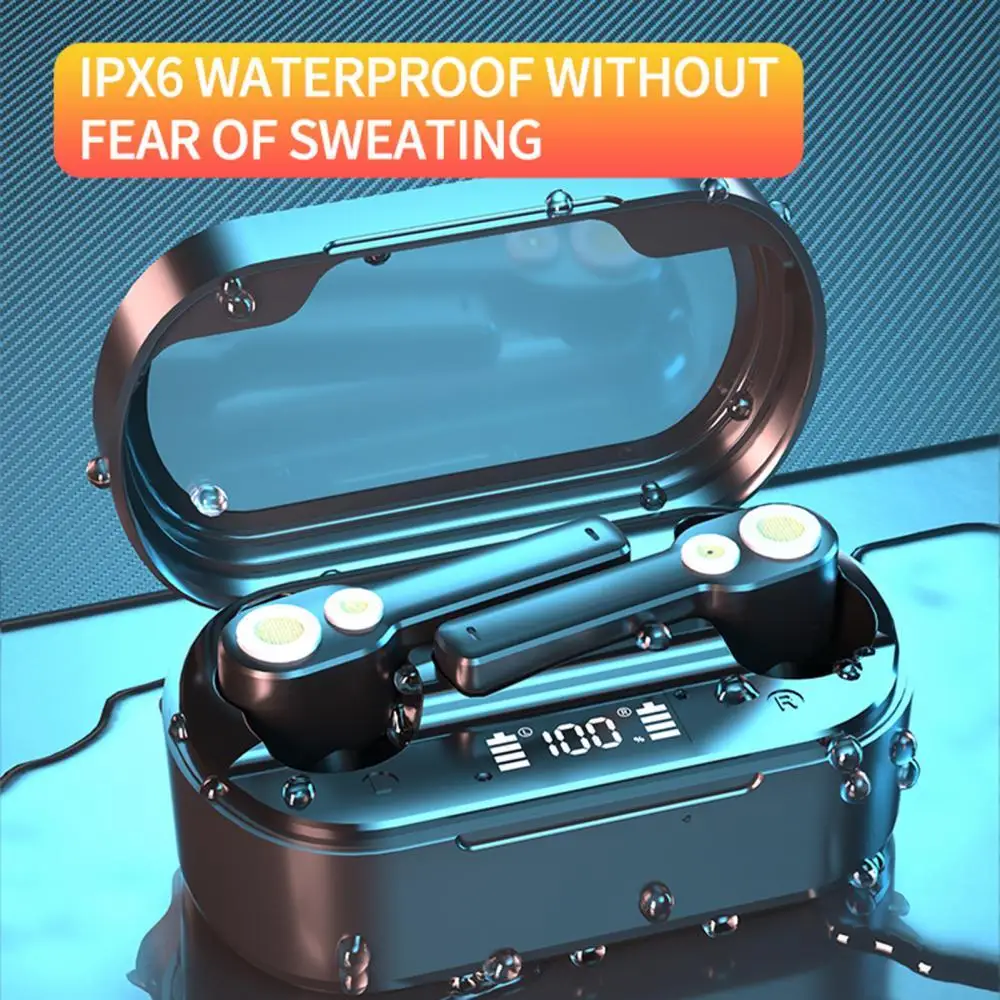 

Bluetooth 5.0 Earphones Super Bass Anti-noise Wireless Rechargeable Sport Earbuds