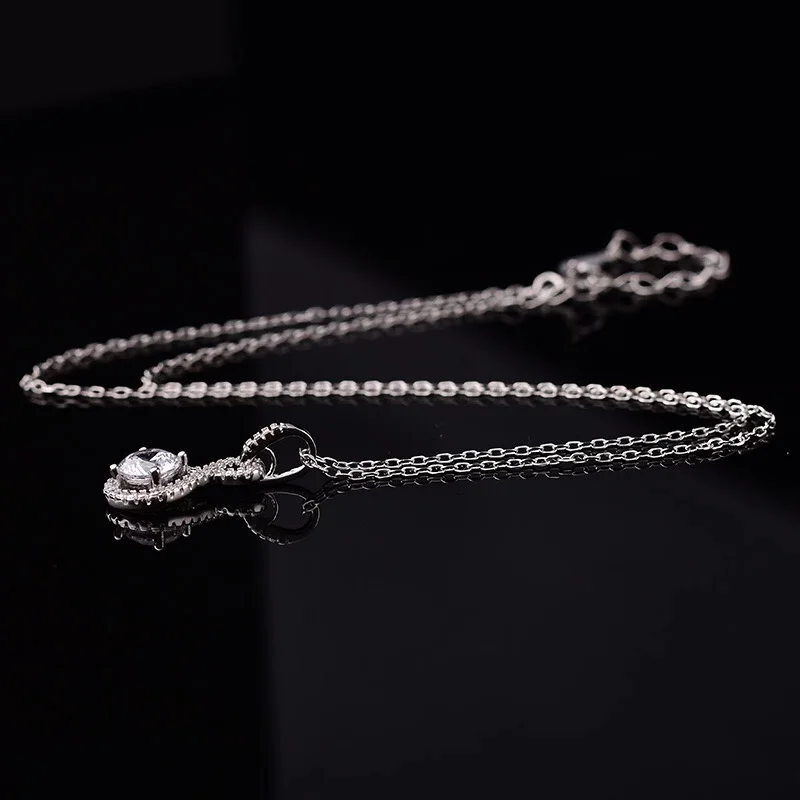 Ожерелье из серебра 925 пробы с поэзией магазина 1.00ct D VVS классическое ожерелье