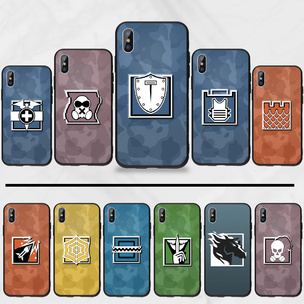 Мягкий силиконовый чехол для телефона rainbow six siege из ТПУ iphone 5 5S 5c se 6 6s 7 8 plus x xs xr 11 pro