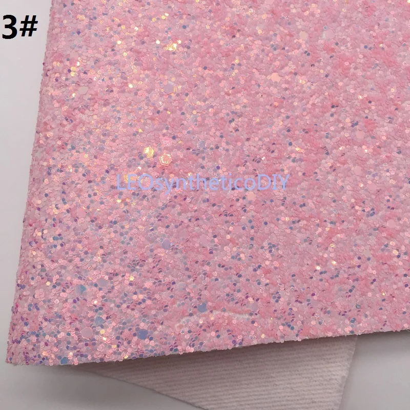 Mini Roll 30x134CM PINK Glitter Fabirc Chunky Leather For Making Bows LEOsyntheticoDIY SK274 | Дом и сад