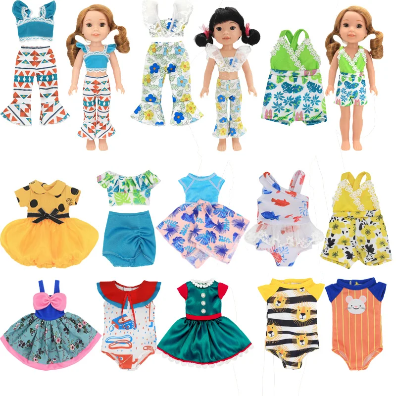 Now11- Style Doll Clothes For 14 Inch/36 cm Girl Cute Suit Cartoon Skirt Bathing Bueatiful Gift Generations |