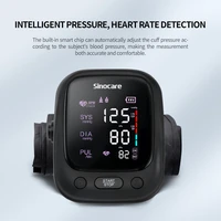 sinocare sphygmomanometer arm blood pressure monitor professional digital blood pressure monitor adjustable cuff 2 users mode