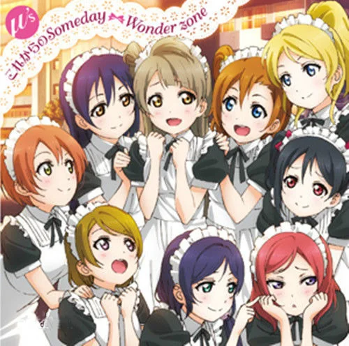 Костюм для косплея Lovelive Wonder Zone с надписью Love Live платье Элли язавы Нико горничной