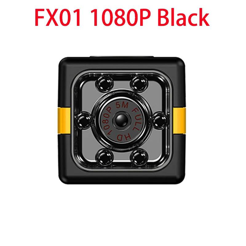 FX01 1080P Black Новейшая FX01 мини камера HD 1080P датчик ночного видения Видеокамера движения DVR микро камера Спорт DV видео маленькая камера Sq11 720p - Цвет: FX01 1080P Black
