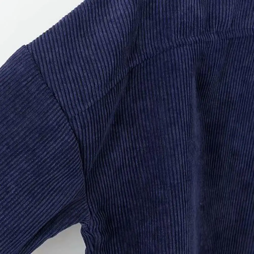 Модные вельветовые куртки в стиле Харадзюку Женская Базовая куртка пальто