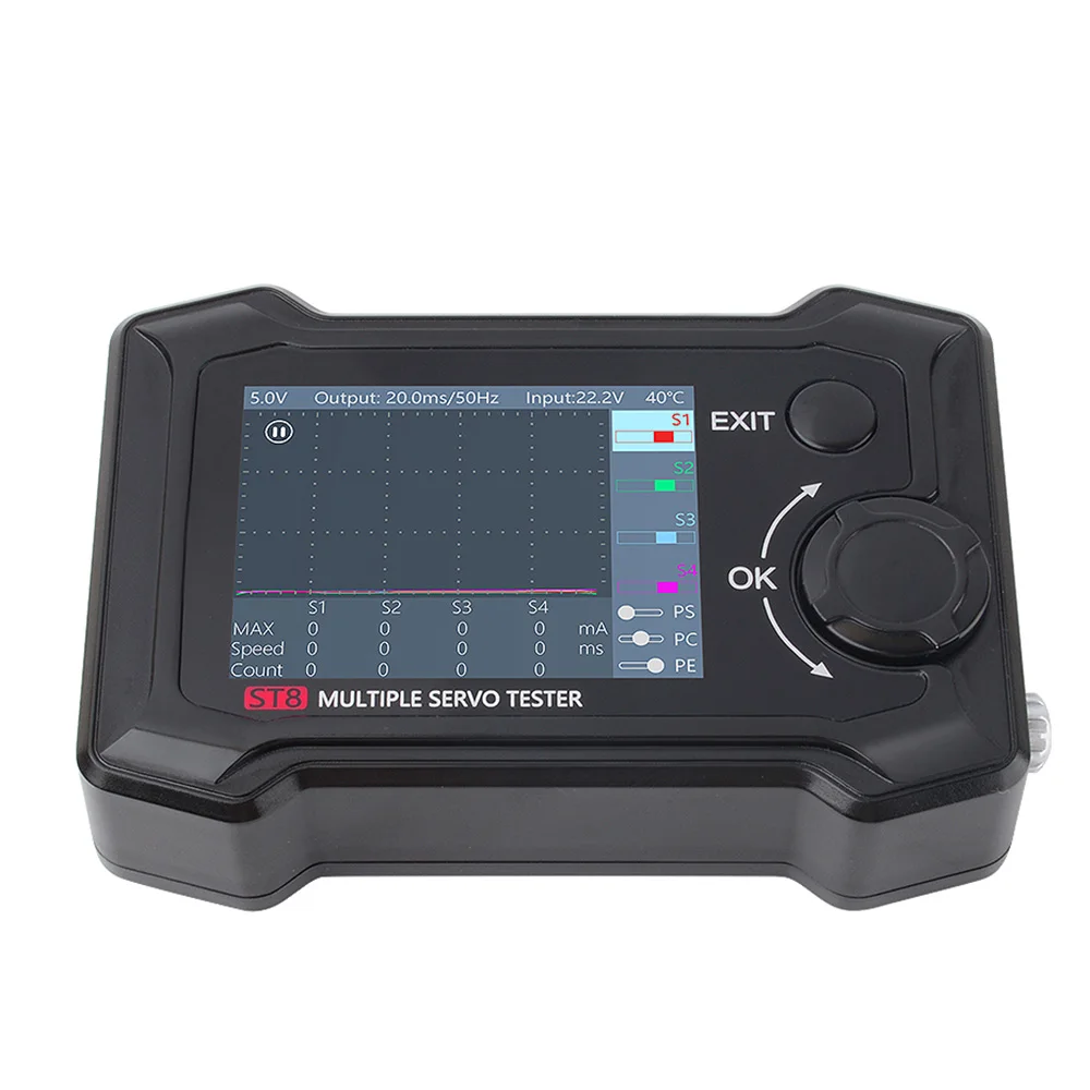 

ToolkitRC ST8 2,4 "TFT 7-28 в 8-канальный сервоинтегрированный тестер er 4 независимый интерфейс тестирования сигнала PWM/PPM/Sbus поддержка входа