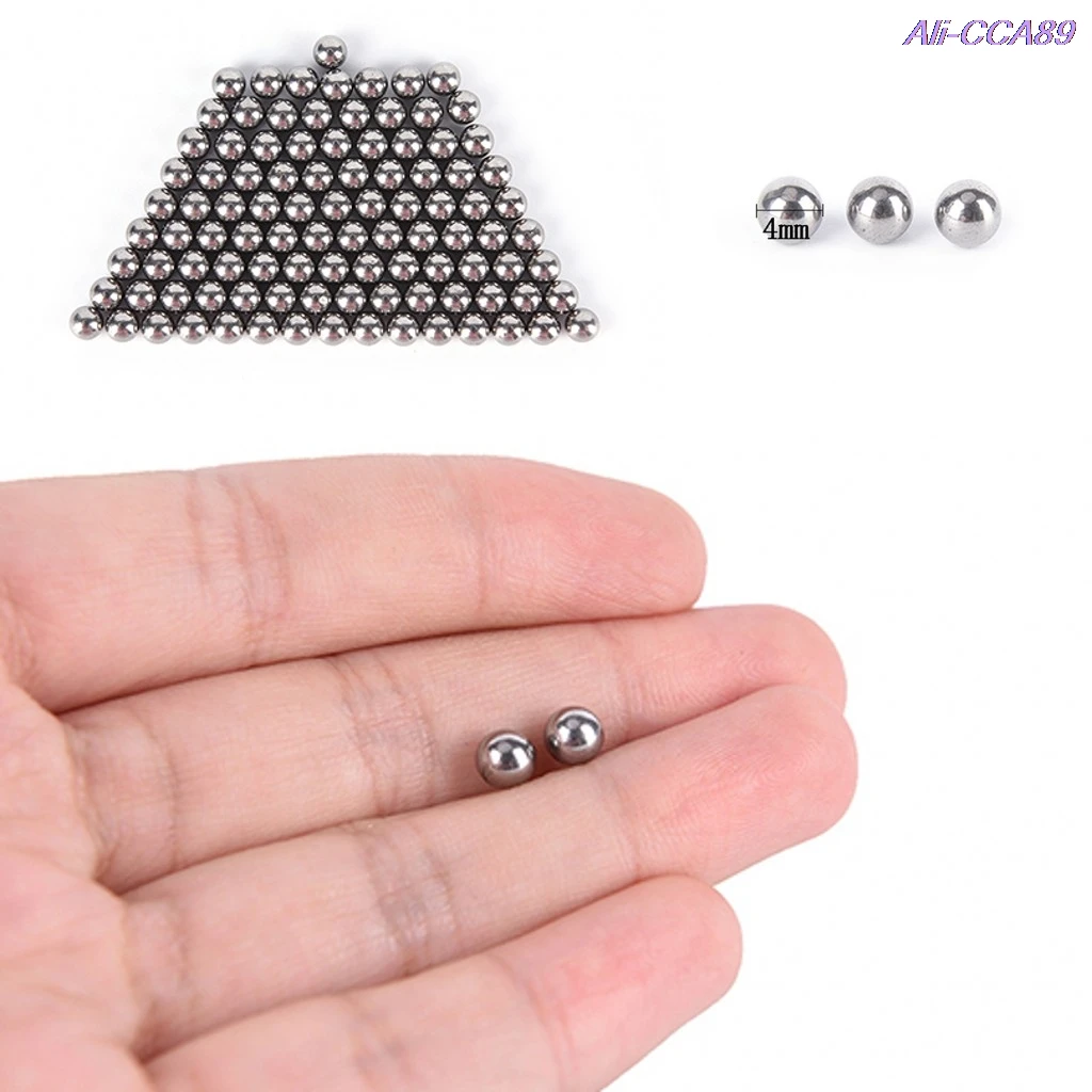 

100 шт./лот 4 мм Рогатка из высокоуглеродистой стали шарик катапульта лука стальные шарики охотничья Рогатка Прямая поставка