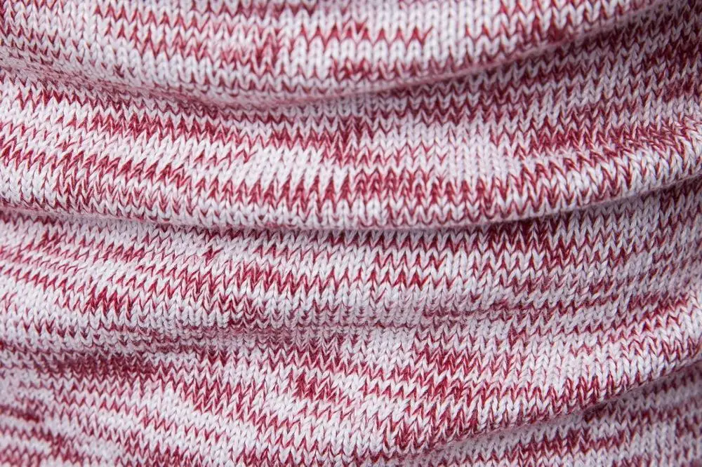 

Men Red Sweater New Warm Collar Pullover Casual Sweaters