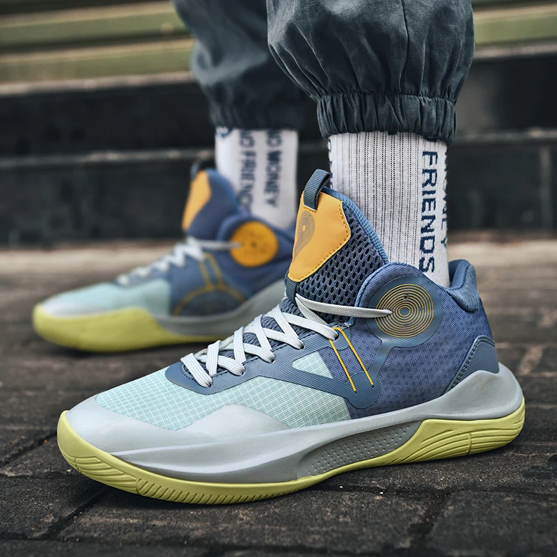 Fashion Men's Professional Basketball Shoes 2021 Colorful Outdoor Unisex High top Basketball Sneakers for Men Women basket homme