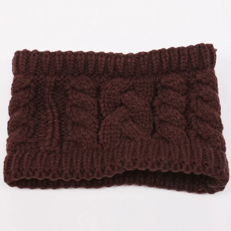 Женские вязанные вязаные повязки на голову женские зимние модные аксессуары для