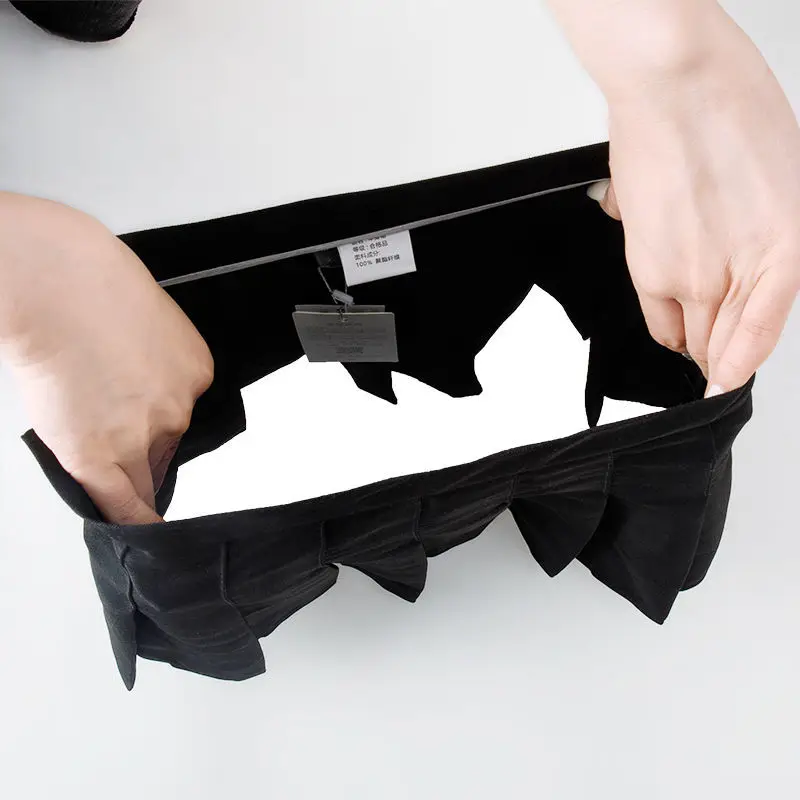 Женская плиссированная юбка без подкладки |