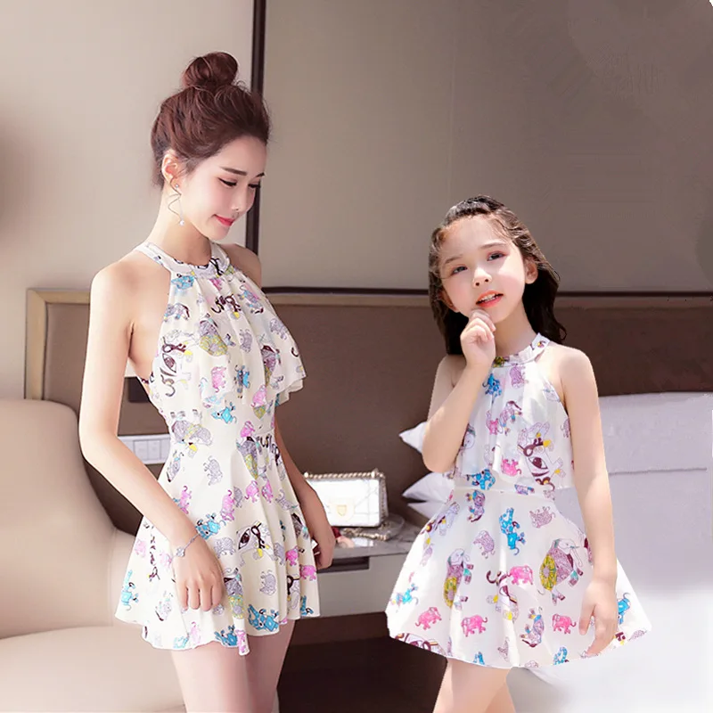 Комплект из 2 предметов купальный костюм с юбкой для родителей и детей мамы дочки