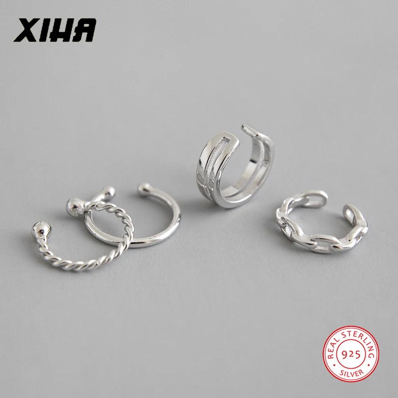 Серьги-клипсы без пирсинга, не пирсинг, клипсы для ушей, детские ювелирные изделия, манжеты для ушей, золотые, 925 пробы, серебряные, серьги-манжеты для женщин, девочек, детей