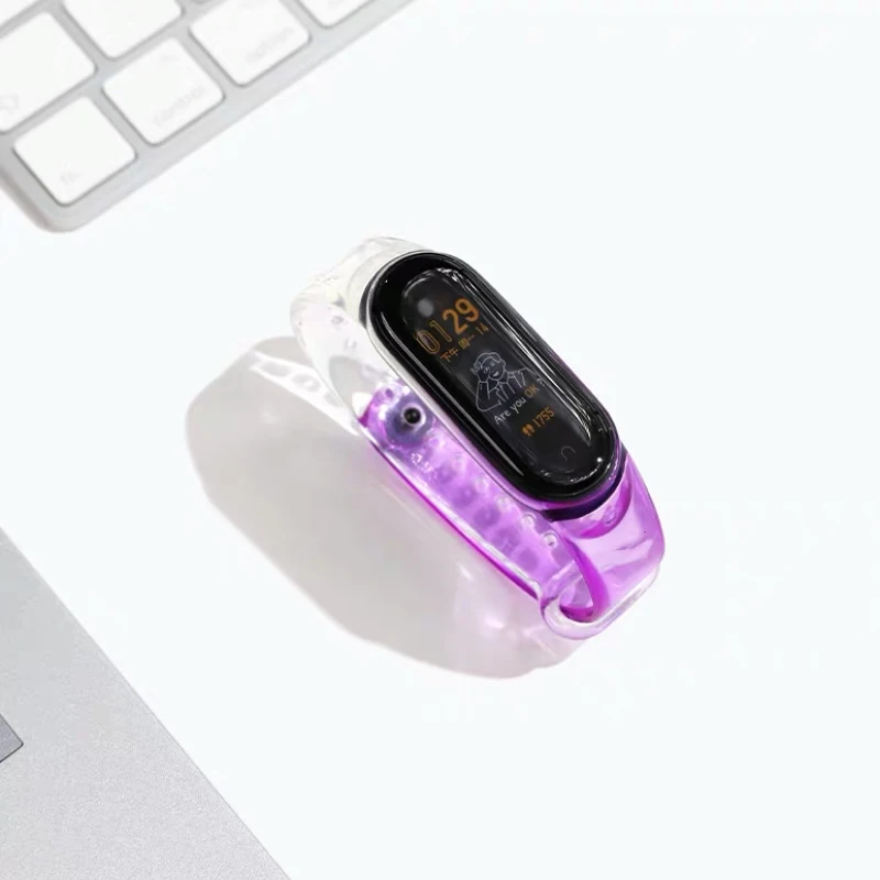 

Bracelet for xiaomi Mi Band 6 5 4 strap Transparent crystal watchband replacement wristband smartwatch correa miband 3/4/5/6