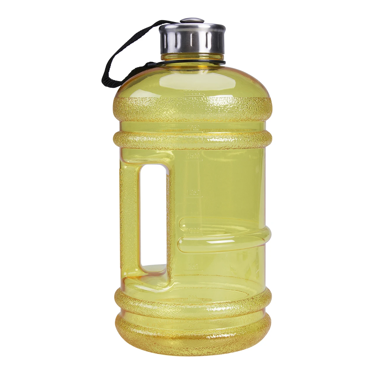 Портативный 2.2L BPA БЕСПЛАТНО пластиковый большой емкости тренажерный зал Спортивная бутылка для воды Открытый Пикник велосипед Кемпинг Велоспорт чайник - Цвет: Цвет: желтый
