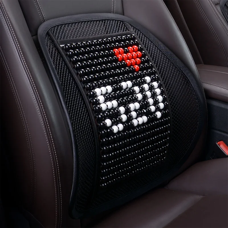 

Car Seat Waist Cushion Office Chair Massage Back Lumbar Support Mesh Cushion Pad Black Mesh Back Lumbar Cushion for Car Driver