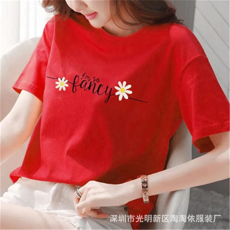 

Womens Short Sleeve Casual Round Neck Loose Tunic Top T-Shirt spring summer autumn winter t shirt one