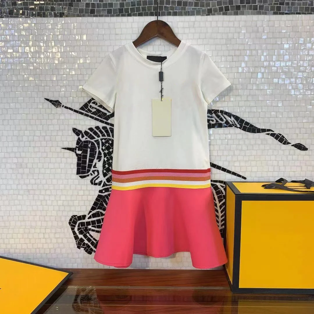 

High-end customized children's summer clothing 2021 new fashionable girl sweet children cartoon dress